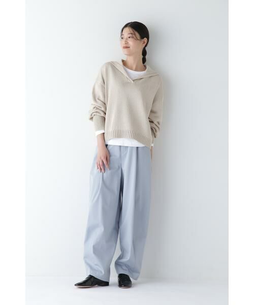 human woman / ヒューマンウーマン パンツ | ◆ツイルクロスバレルパンツ | 詳細3