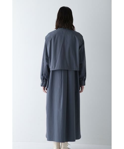 セール】 ◇コットンワッシャー2WAYジレセットワンピース