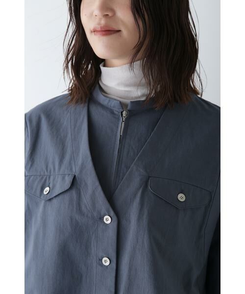 human woman / ヒューマンウーマン ワンピース | ◆コットンワッシャー2WAYジレセットワンピース | 詳細7