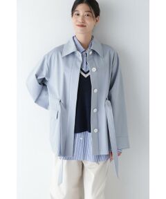 human woman / ヒューマンウーマン テーラードジャケット | ◆ツイルクロスステンカラーブルゾン