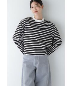 human woman / ヒューマンウーマン カットソー | ◆ボーダーボックスＴシャツ