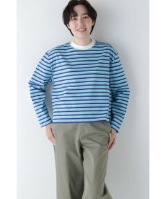 human woman / ヒューマンウーマン カットソー | ◆ボーダーボックスＴシャツ