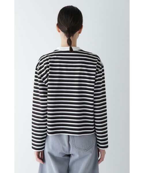 human woman / ヒューマンウーマン カットソー | ◆ボーダーボックスTシャツ | 詳細7