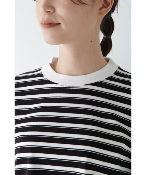 human woman / ヒューマンウーマン カットソー | ◆ボーダーボックスTシャツ | 詳細8