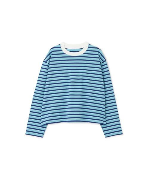 human woman / ヒューマンウーマン カットソー | ◆ボーダーボックスTシャツ | 詳細12