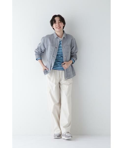 human woman / ヒューマンウーマン カットソー | ◆ボーダーボックスTシャツ | 詳細14