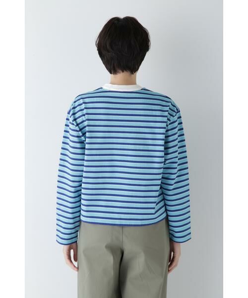 human woman / ヒューマンウーマン カットソー | ◆ボーダーボックスTシャツ | 詳細16