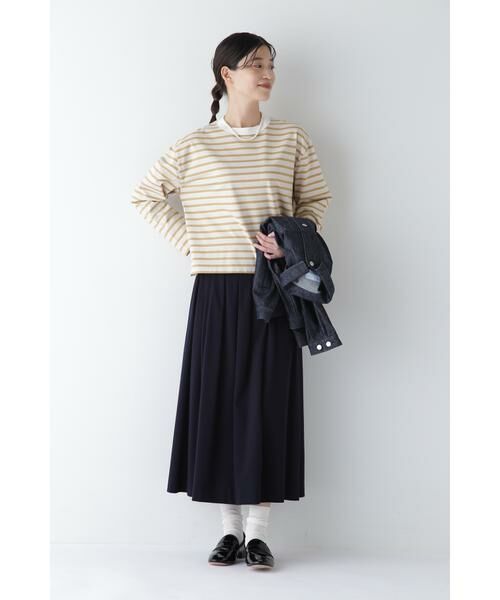 human woman / ヒューマンウーマン カットソー | ◆ボーダーボックスTシャツ | 詳細19