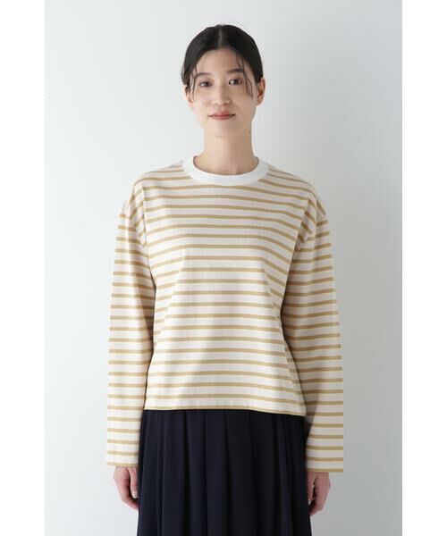 human woman / ヒューマンウーマン カットソー | ◆ボーダーボックスTシャツ | 詳細21