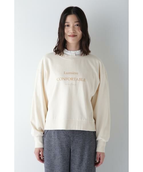 human woman / ヒューマンウーマン カットソー | ◆ロゴトレーナー | 詳細14