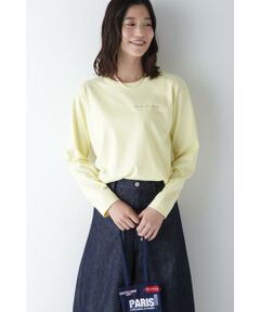 human woman / ヒューマンウーマン カットソー | ◆ロゴエンブロイダリーロングスリーブＴシャツ