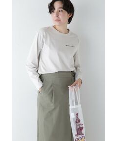 human woman / ヒューマンウーマン カットソー | ◆ロゴエンブロイダリーロングスリーブＴシャツ