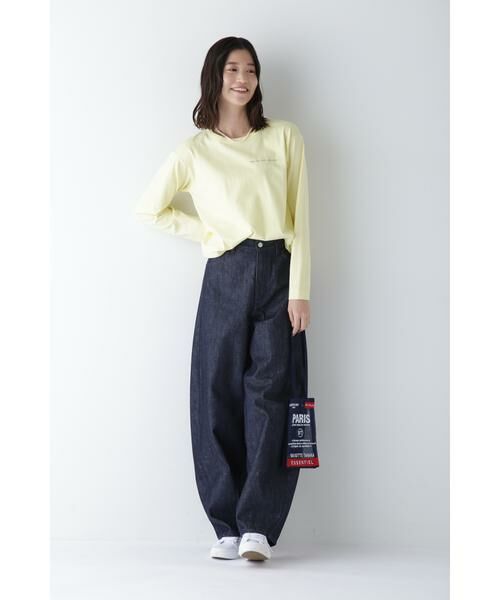 human woman / ヒューマンウーマン カットソー | ◆ロゴエンブロイダリーロングスリーブTシャツ | 詳細2