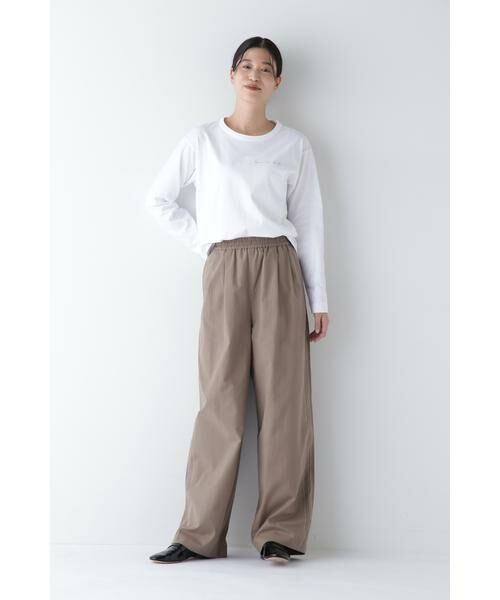 human woman / ヒューマンウーマン カットソー | ◆ロゴエンブロイダリーロングスリーブTシャツ | 詳細7