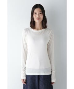 human woman / ヒューマンウーマン カットソー | ◆シアークループルオーバー