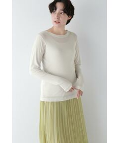 human woman / ヒューマンウーマン カットソー | ◆シアークループルオーバー