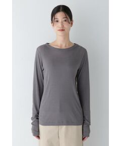 human woman / ヒューマンウーマン カットソー | ◆シアークループルオーバー