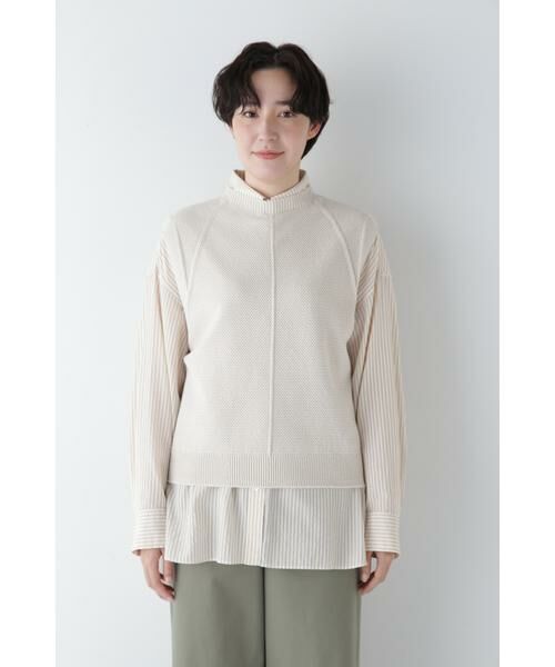 human woman / ヒューマンウーマン ニット・セーター | ◆コットンポリエステルリンクスベスト | 詳細5