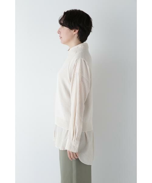 human woman / ヒューマンウーマン ニット・セーター | ◆コットンポリエステルリンクスベスト | 詳細6