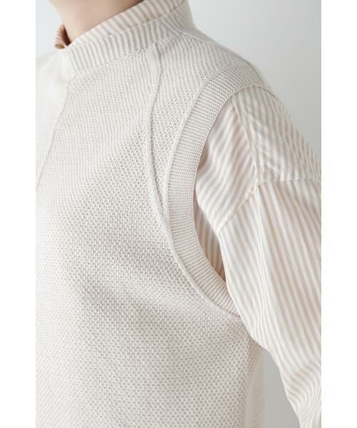 human woman / ヒューマンウーマン ニット・セーター | ◆コットンポリエステルリンクスベスト | 詳細9