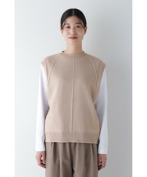 human woman / ヒューマンウーマン ニット・セーター | ◆コットンポリエステルリンクスベスト | 詳細14