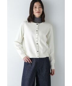 human woman / ヒューマンウーマン ニット・セーター | 【ウォッシャブル】オーガニックコットンマルチボタンカーディガン