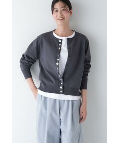 human woman / ヒューマンウーマン ニット・セーター | 【ウォッシャブル】オーガニックコットンマルチボタンカーディガン