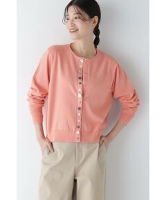 human woman / ヒューマンウーマン ニット・セーター | 【ウォッシャブル】オーガニックコットンマルチボタンカーディガン