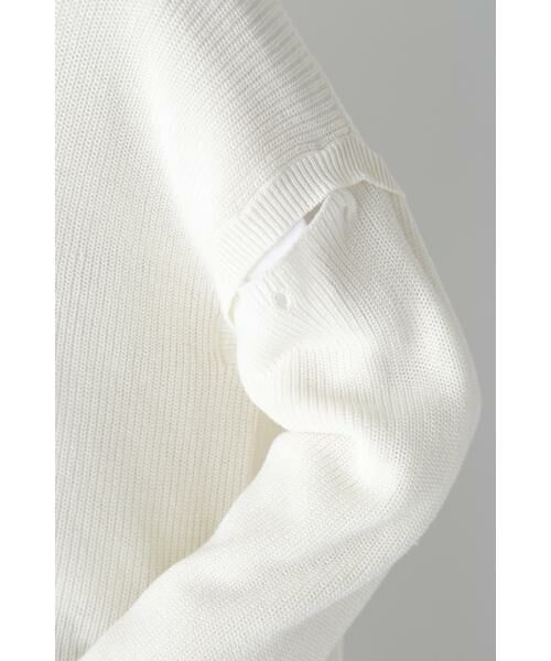 human woman / ヒューマンウーマン ニット・セーター | ◆2WAYライン入Vネックプルオーバー | 詳細22