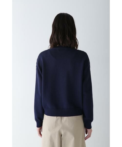 human woman / ヒューマンウーマン ニット・セーター | ◆レースドッキングニットプルオーバー | 詳細5