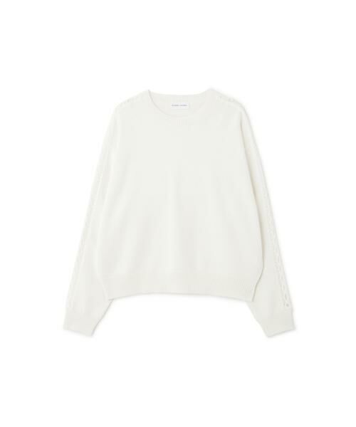 human woman / ヒューマンウーマン ニット・セーター | ◆レースドッキングニットプルオーバー | 詳細12