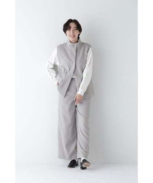 human woman / ヒューマンウーマン ニット・セーター | ◆レースドッキングニットプルオーバー | 詳細15