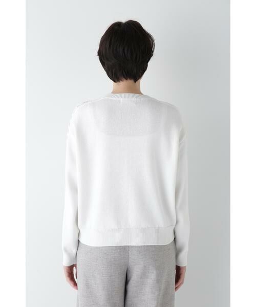 human woman / ヒューマンウーマン ニット・セーター | ◆レースドッキングニットプルオーバー | 詳細17