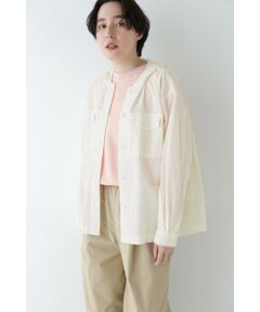 human woman / ヒューマンウーマン シャツ・ブラウス | ◆製品染めフーディーブラウス