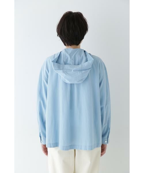 human woman / ヒューマンウーマン シャツ・ブラウス | ◆製品染めフーディーブラウス | 詳細8