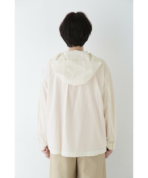 human woman / ヒューマンウーマン シャツ・ブラウス | ◆製品染めフーディーブラウス | 詳細18