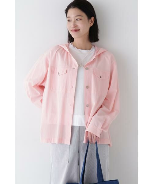 human woman / ヒューマンウーマン シャツ・ブラウス | ◆製品染めフーディーブラウス | 詳細21