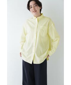 human woman / ヒューマンウーマン シャツ・ブラウス | ◆製品染めボタンダウンオーバーシャツ