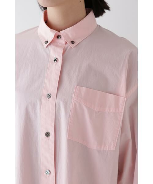 human woman / ヒューマンウーマン シャツ・ブラウス | ◆製品染めボタンダウンオーバーシャツ | 詳細13