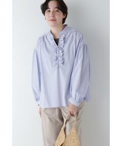 human woman / ヒューマンウーマン シャツ・ブラウス | ◆ボイルマイクロサッカーブラウス