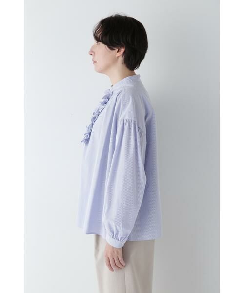 human woman / ヒューマンウーマン シャツ・ブラウス | ◆ボイルマイクロサッカーブラウス | 詳細10