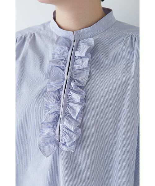 human woman / ヒューマンウーマン シャツ・ブラウス | ◆ボイルマイクロサッカーブラウス | 詳細12