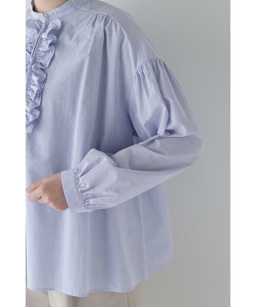 human woman / ヒューマンウーマン シャツ・ブラウス | ◆ボイルマイクロサッカーブラウス | 詳細13