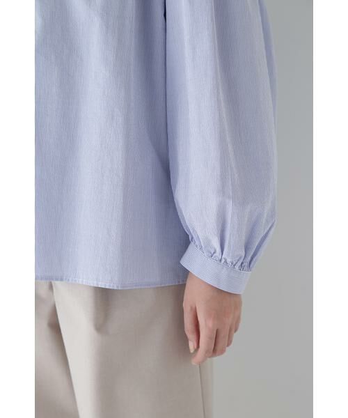 human woman / ヒューマンウーマン シャツ・ブラウス | ◆ボイルマイクロサッカーブラウス | 詳細14