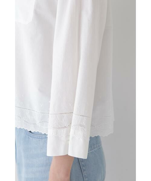 human woman / ヒューマンウーマン シャツ・ブラウス | ◆ヴィンテージ風レースブラウス | 詳細16