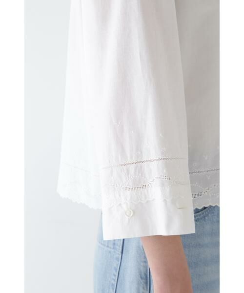 human woman / ヒューマンウーマン シャツ・ブラウス | ◆ヴィンテージ風レースブラウス | 詳細17