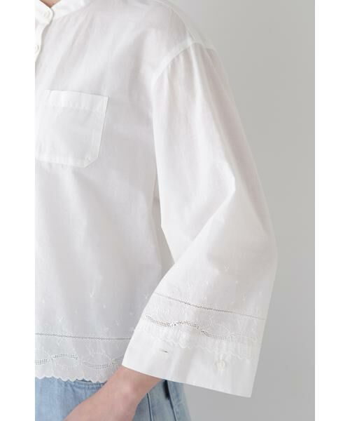 human woman / ヒューマンウーマン シャツ・ブラウス | ◆ヴィンテージ風レースブラウス | 詳細15