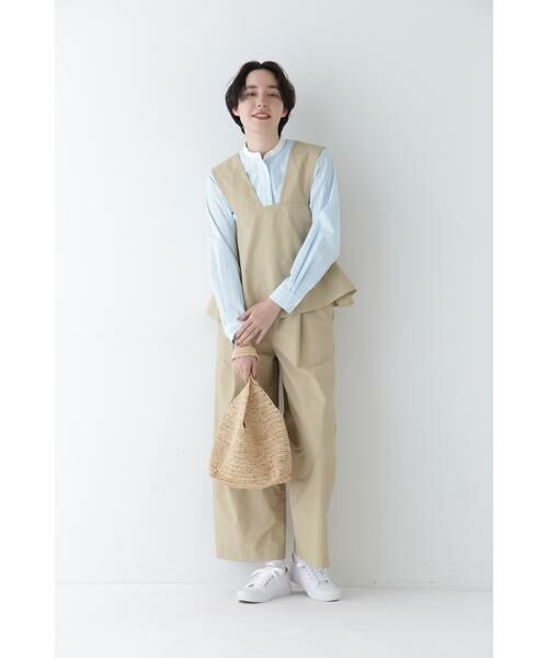 human woman / ヒューマンウーマン シャツ・ブラウス | ◆コットンドビーストライプクレリックシャツ | 詳細8