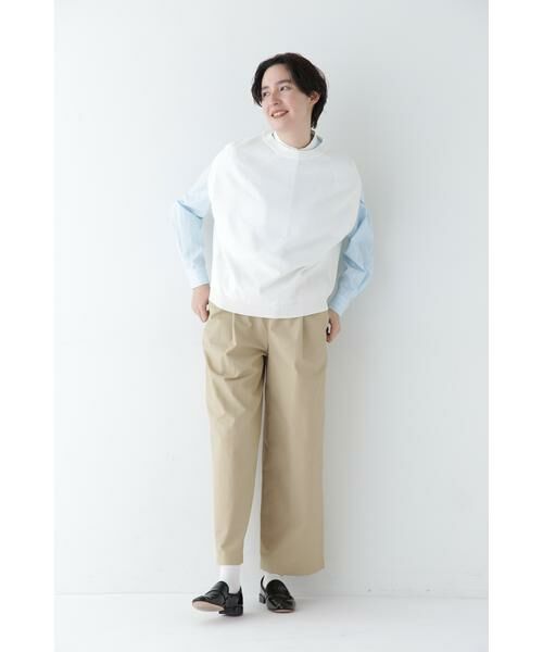 human woman / ヒューマンウーマン シャツ・ブラウス | ◆コットンドビーストライプクレリックシャツ | 詳細9