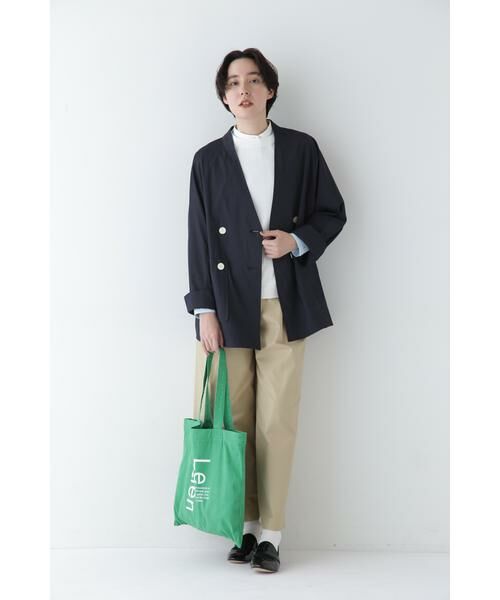 human woman / ヒューマンウーマン シャツ・ブラウス | ◆コットンドビーストライプクレリックシャツ | 詳細10